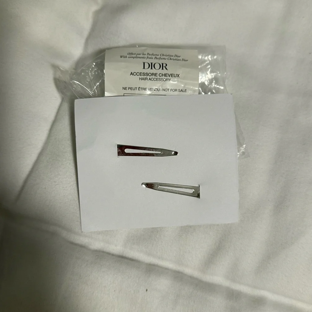 Dior Beauty Silver and Pink Hair Clips!